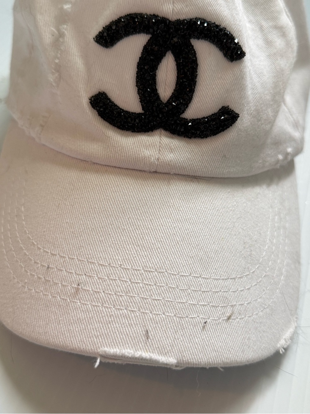 Rhinestone Cotton Hat - Picture 6 of 6